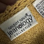 Newport News Newport News JEANOLOGY Crochet Overlay Sweater Short Sleeve Top Golden M/L Photo 7