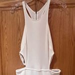 Free People  Beach Ribbed Racerback Cutout Gotta‎ Go Jumpsuit White Size Large Photo 5