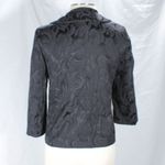 Sag Harbor Vintage 1990s Y2K Filigree Tapestry Like Black Blazer Jacket 8P Photo 6