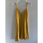 O'Neill  Dress Womens Medium Yellow Wrap Mini Beachy Coastal Boho Surf‎ Travel Photo 1