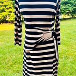 Larry Levine Striped Sheath Dress Photo 1