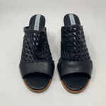 Matt Bernson Pia Woven Leather Wedges in‎ Black Size 8 Photo 1