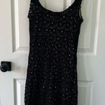 Laundry by Shelli Segal Vintage  Black Crocheted Tank Dress Size Small Y2K 2000s Photo 5