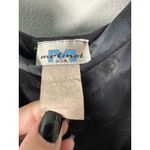 Vintage 90s Gothic Dark Grunge Moody Rose Floral Glitter Cowl Slip Dress Large Gray Photo 1