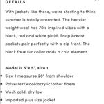 Torrid  Plaid Checkered Wool Bomber Jacket Sz 2 (2X) Photo 4