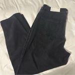 American Eagle Straight Ripped Mom Jeans Black Size 14 Photo 4