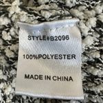 JODIFL  Boucle Knit Cardigan Womens M Black Gray Open Front Minimalist Lagenlook Photo 4