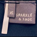 Sparkle & Fade  navy blue button down blouse. EUC Photo 2