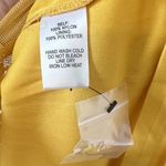 Lulus NWT  Zahria Golden Yellow Lace Button Front Midi Dress - Size Large Photo 6