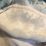 CAbi ‎ Teal Green And Cream/Pink Gelato Watercolor Blouse XS #5035 Photo 6