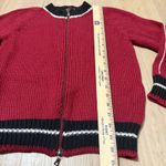 Prada Vintage Sport Red Zip-Front Knit Bomber Cardigan Sweater IT 40 US Small Photo 7