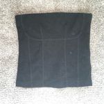 Rodebjer Black Glittery Fitted BustierTube Top Sleeveless Tank Blouse Size Small Photo 2