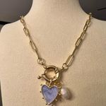 Handmade ✨ Chic Gold Chain Necklace with Heart & Pearl Charm ✨ Photo 0