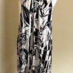 BCBG MaxAzria Halter Mini Dress Black and White Bamboo Floral Abstract SZ S Photo 0