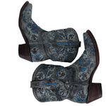 Corral  Snip Toe Boots Blue Gray Inlay Cowboy Angel Wing & Dove‎ Size 6.5M Photo 7