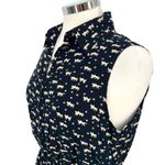 Favolook Cat Print Sleeveless Collared Shirt Dress Black Size Medium Photo 4