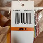 Band of the Free Women's Striped Cropped Tie Back Top Casual Size Small NWT Tan Photo 10