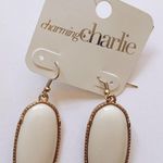 Charming Charlie Off White Dangle Earrings Photo 0