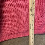 ZARA  Knit Sweater Womens Medium Hot Pink Acrylic Shirt Modest Relaxed Comfort Photo 6
