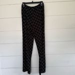 Cable & Gauge Women’s Medium Black White Patterned Pull on Pants Stretchy Photo 2