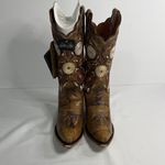 Dan Post  Brown Embroidered Ankle Boots Photo 1
