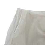 J.Jill 100% Linen Wide Leg Cropped Pants Pockets Breathable White size Large Photo 4