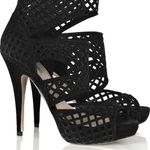 Miu Miu Forma black suede caged cutout platform sandals size IT 39.5 Photo 20