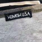 Heimish USA Black & White Striped & Camo Ruffle Top (M) Size M Photo 5