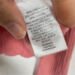 Rachel Parcell  Pink Ribbed Knit Pullover Sweater Womens M Bell Sleeve Scalloped Photo 2