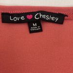 Love Chesley Elegant Dark Coral Pants Jumpsuit womans size medium Photo 2