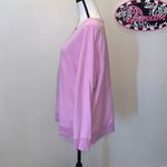 PINK - Victoria's Secret Victoria’s Secret Pink preppy fuzzy lilac pullover sweatshirt Photo 3
