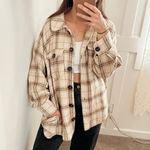 Very J  Oversized Plaid Shacket with Pockets Photo 0