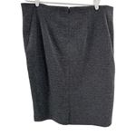 Lane Bryant  pencil skirt black white face leather trim 20 professional business Photo 1