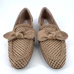 Charles David  NWOT Women’s Finite‎ Woven Raffia Loafer Size 7.5M Tan Flats Photo 5