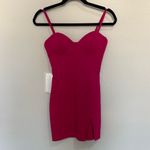 superdown Oliviah Bustier Hot Pink Sexy Bodycon Mini Dress XS Extra Small NEW Photo 3