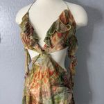 Outcast Lola Mini Dress Lagrono Sage, M Brown Size M Photo 1