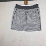 Athleta  Brooklyn Textured 16" Skort 988134 in City Stripe White/Gray Size 2 Photo 1