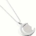 Hello Kitty  Pink and Silver Rhinestones Crescent Necklace 18 in. Photo 2