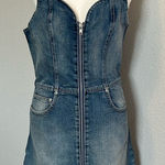 Boyish  Emery Full Zip Sweetheart Neckline Denim Dress Size Small NWT Photo 0