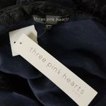 NWT Three pink hearts mini cocktail dress Blue Size L Photo 4