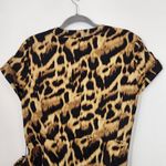 Jones New York Leopard Print Top with Tie Waist NWOT Size Large Leopard Top Photo 4