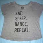 Authentic American Heritage  short sleeve Eat Sleep Dance Repeat size M Photo 0