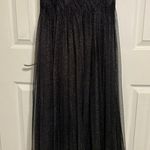 Tadashi Shoji  Metallic Off The Shoulder Gown Photo 2