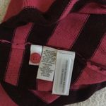 Loft NWT Ribbon Stripe Crewneck Cardigan Sweater Pink, Brown Rabbit Hair - Sz Medium Photo 9