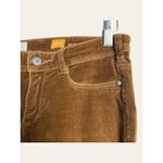 Pilcro and the Letterpress Anthropologie Brown Fit Serig Velvet Skinny Pants 26 Photo 3