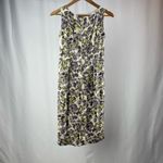 NEW Boden Silk Blend Sleeveless Floral Sheath Dress in Grey Size 4‎ Long Gray Photo 1