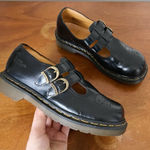 Dr. Martens  • vintage double strap mary janes 8065 leather chunky black England Photo 0