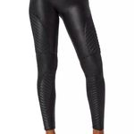 Spanx Moto Faux Leather Leggings Black LP Photo 1