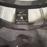 Nike Gray and Black Boxy Crop Sweatshirt Photo 2