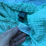 Wild Fable  Pastel Green Smocked Square Neck Long Sleeve Blouse Photo 2